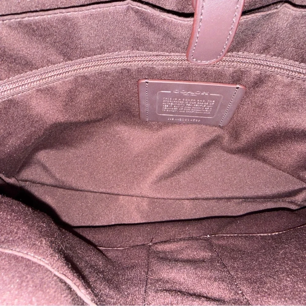 💼 COACH Unisex Structured Brief Signature Logo Calf Leather Bag - Picture 5 of 16